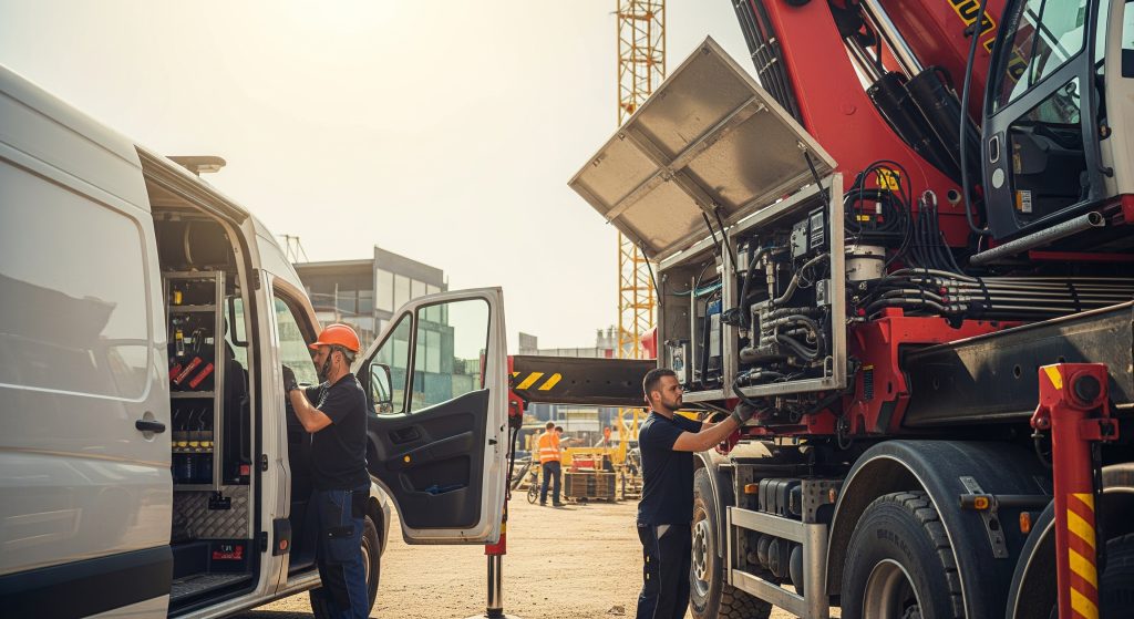 Járműves daruk, autódaruk és egyéb mobil emelőgépek szervizelése