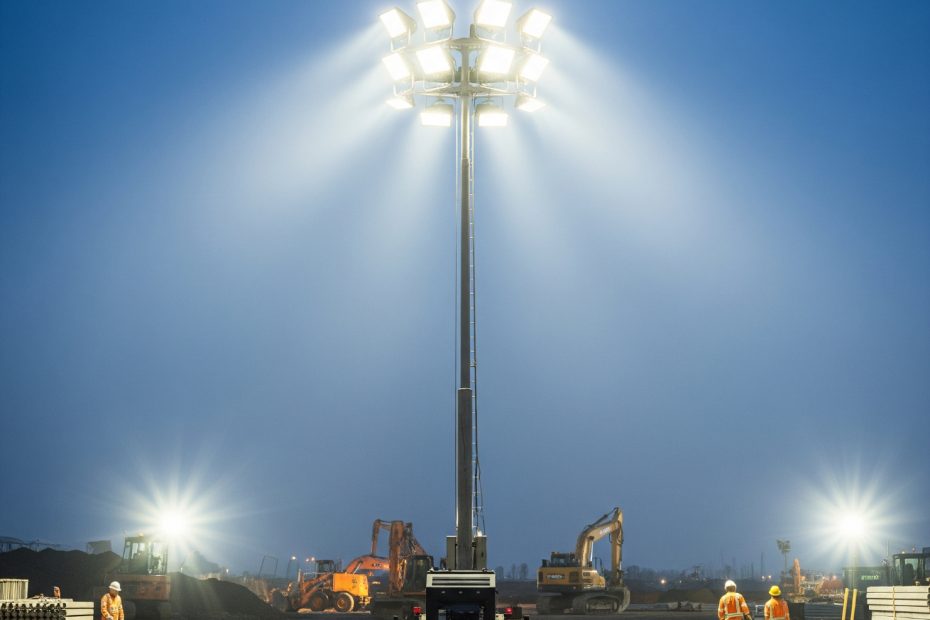 LED Fénytornyok, reflektorok munkaterületi megvilágítás (építőipar, rendezvény, egyéb külterületi megvilágítás)