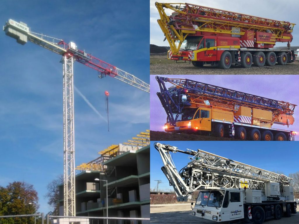 TEREX toronydaru és Spierings önjáró toronydaru bérlés