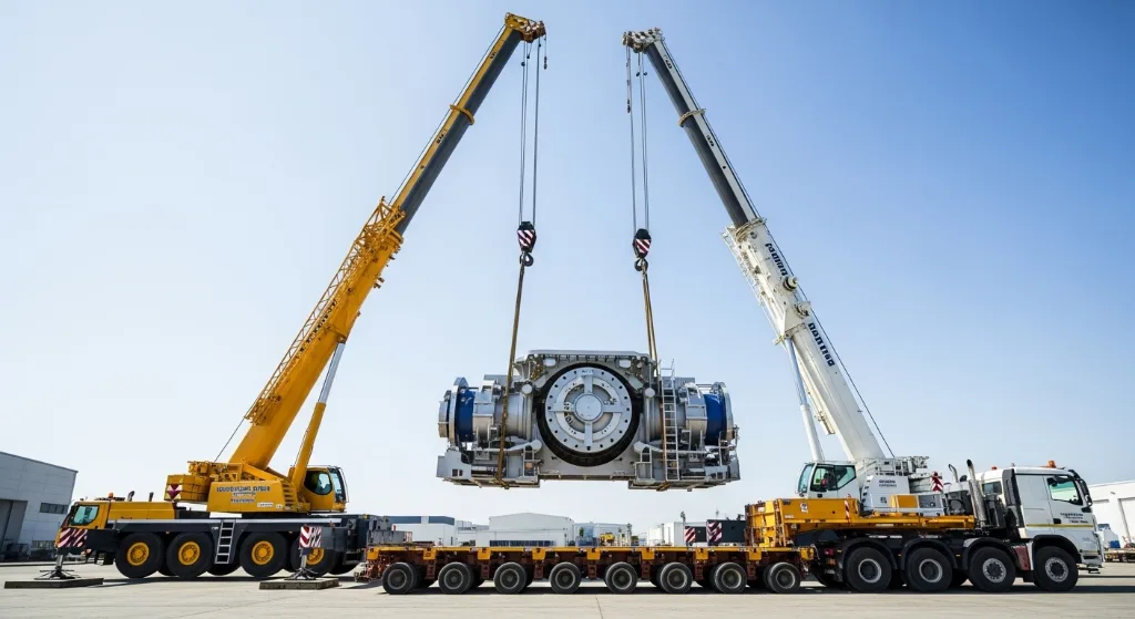 Túlméretes rakomány emelés